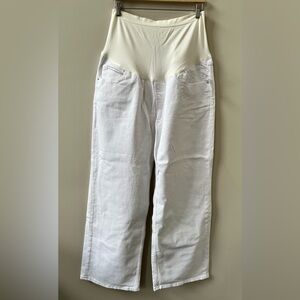 Old Navy White Maternity Jeans